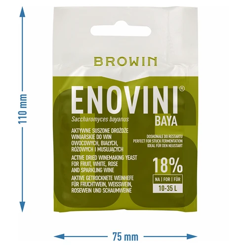 Levedura enológica Enovini® BAYA, 7 g - 3