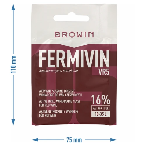 Levedura enológica Fermivin VR5, 7 g - 3