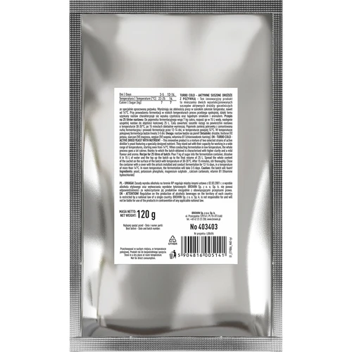 Levedura Turbo Cold 120 g - 2