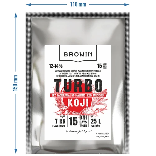 Levedura Turbo Koji para destilação, 50 g (sem mosturação!) - 7