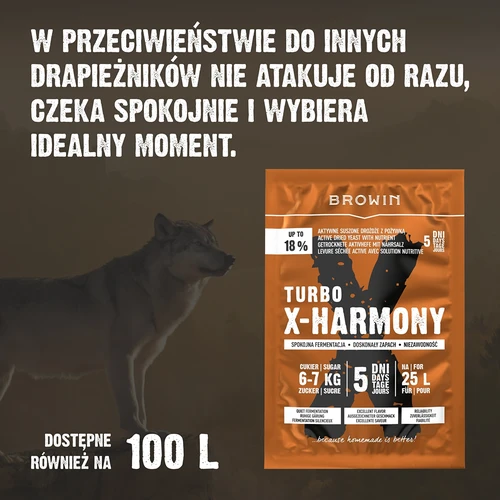 Levedura Turbo X-Harmony 18%, 25 L, 138 g - 7