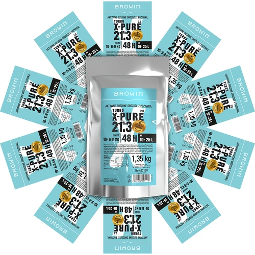 Levedura Turbo X-Pure 21,3%, 10 x 25 L, 1,35 kg - 4