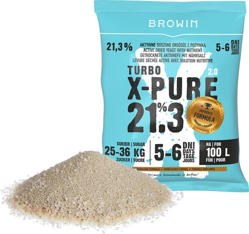 Levedura Turbo X-Pure 21,3%, 100L - 3