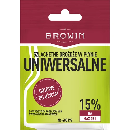 Levedura Vínica Universal sem propagação, 20 ml