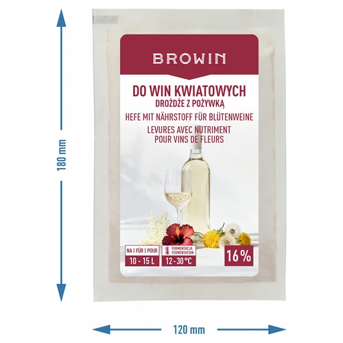 Leveduras com nutriente - para vinhos de flores, 10-15 L - 4