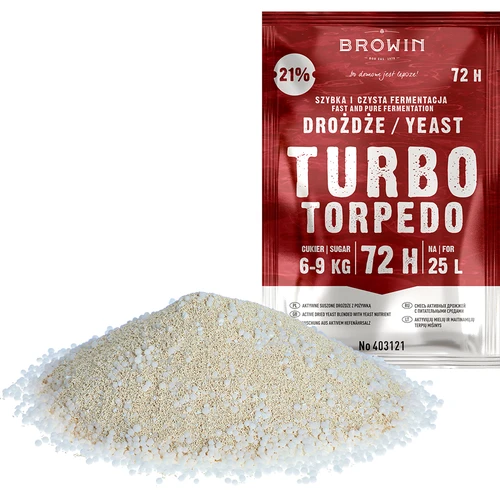 Leveduras de destilaria Turbo Torpedo 72h 21% - 120 g - 5