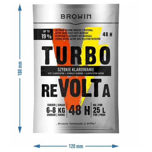 Leveduras destilatórias Turbo reVOLTa 48h - 4