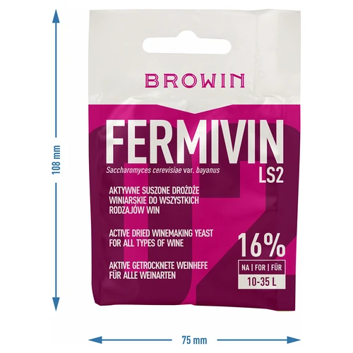 Leveduras para vinho Fermivin LS2, 7 g - 3