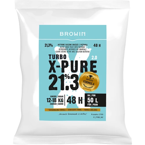 Leveduras Turbo X-Pure 21,3%, 50 L  - 1 