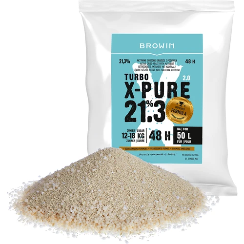 Leveduras Turbo X-Pure 21,3%, 50 L - 5