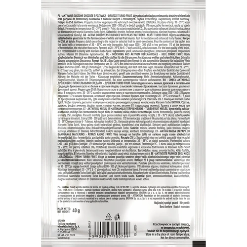 Leveduras vínicas Turbo Fruit 5-7 dias - 3