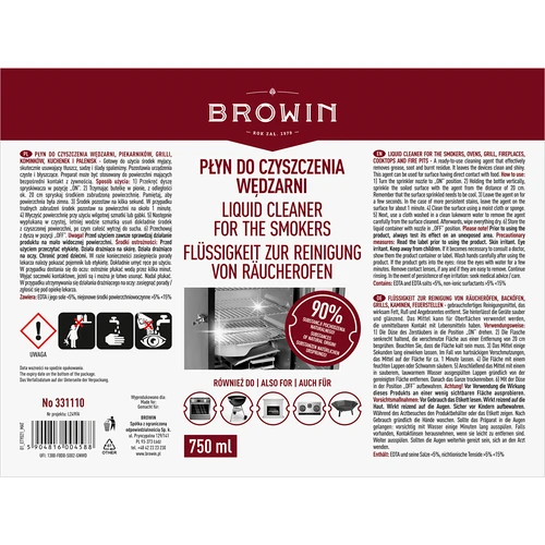 Líquido de limpeza para câmaras de fumeiro, fornos, grelhadores, fogões e fornalhas - 6