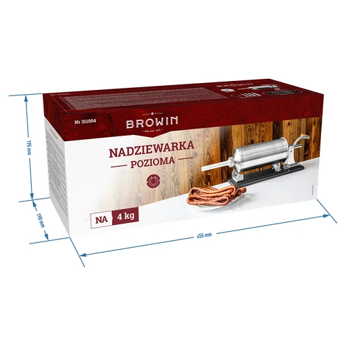 Máquina de encher enchidos horizontal 4 kg - 11