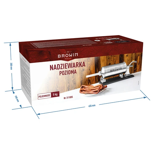 Máquina de enchidos horizontal 5 kg - 11