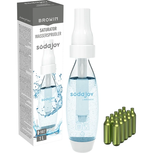 Máquina de gaseificação de água e bebidas + 10 cartuchos