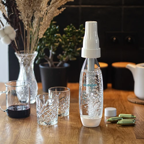 Máquina de gaseificação de água e bebidas + 10 cartuchos - 9