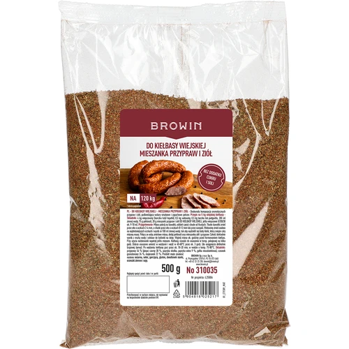 Mistura de especiarias e ervas para Salsicha Camponesa, 500g