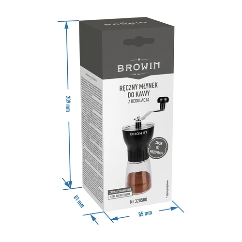Moedor de café manual com ajuste - 8