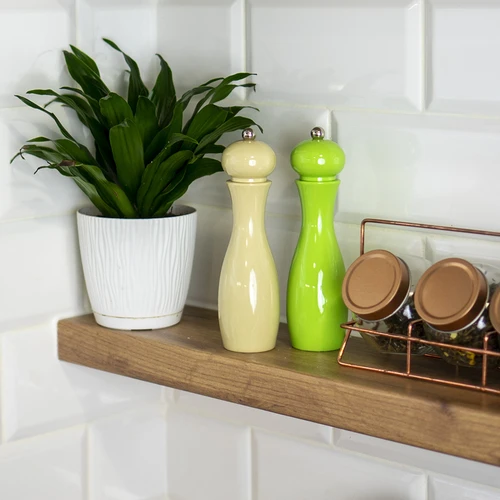 Moedor manual para pimenta e sal, 18 cm, verde - 3