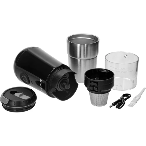 Moinho de café – elétrico, de mós, com cafeteira e copo - 6