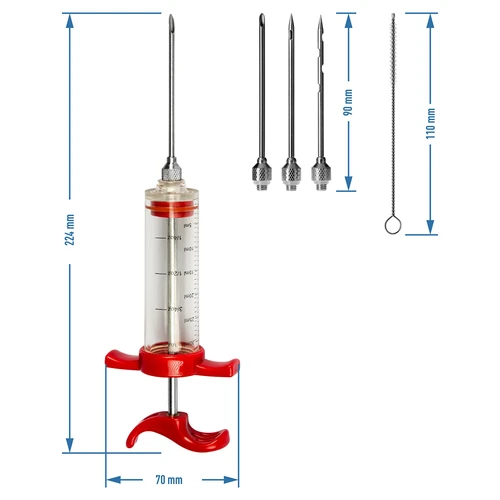 Nastrzykiwarka 30ml + 3 igły + czyścik - 7