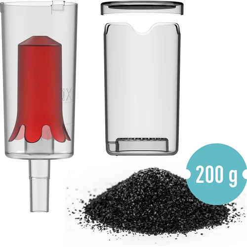 Neutralizador de odores para fermentação + borbulhador silencioso + carvão ativado de coco 200 g - 2