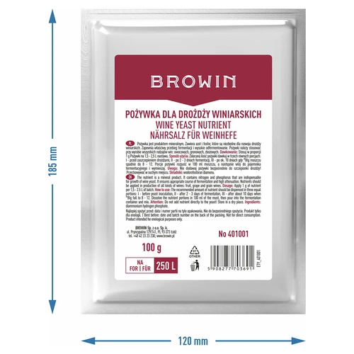Nutriente para levedura de vinho, 100 g - 2