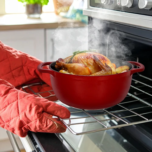 Panela de ferro fundido esmaltada - bordeaux, 5,8L - 8