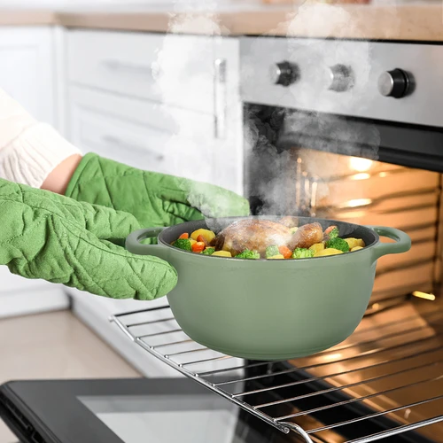 Panela de ferro fundido esmaltada - cor sálvia, 4 L - 8