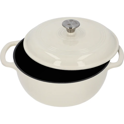 Panela de ferro fundido esmaltada - ecru, 5,8L - 2