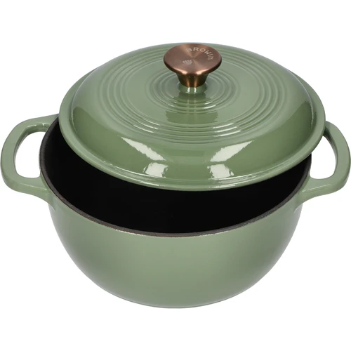Panela de ferro fundido esmaltada - sálvia, 4L - 2