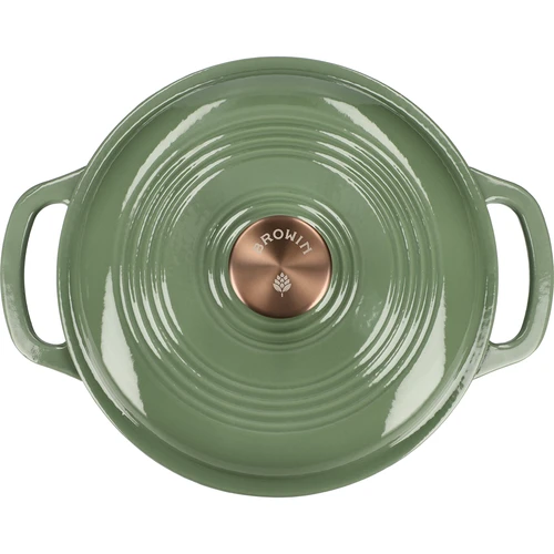 Panela de ferro fundido esmaltada - sálvia, 4L - 3