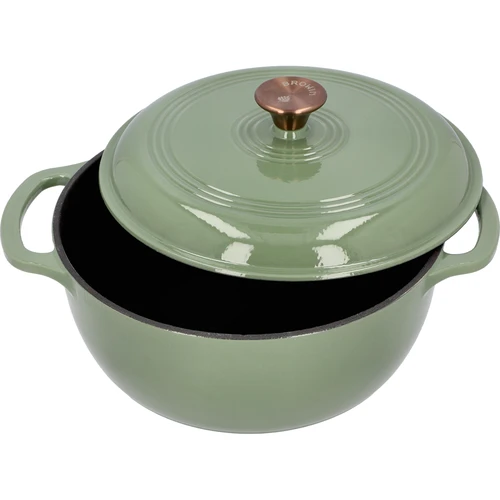 Panela de ferro fundido esmaltada - sálvia, 5,8L - 2