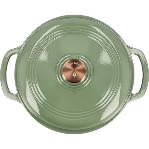 Panela de ferro fundido esmaltada - sálvia, 5,8L - 3