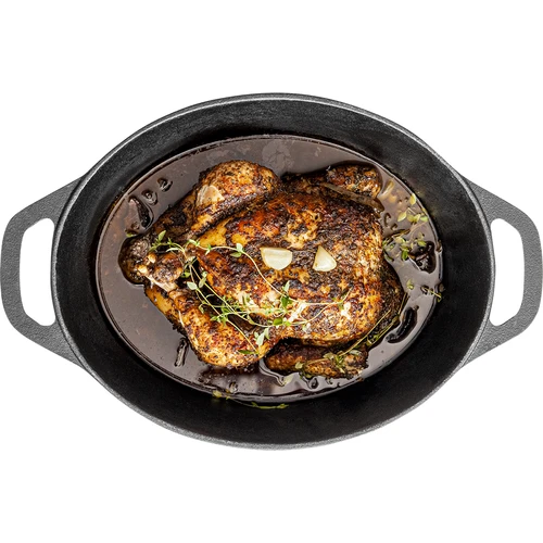 Panela de ferro fundido para assar, 5.5 L - 4
