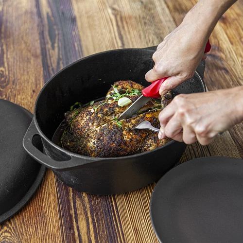 Panela de ferro fundido para forno, 5,5 L - 8