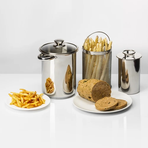 Panela multifuncional com cesto e cozedor de fiambre - 13