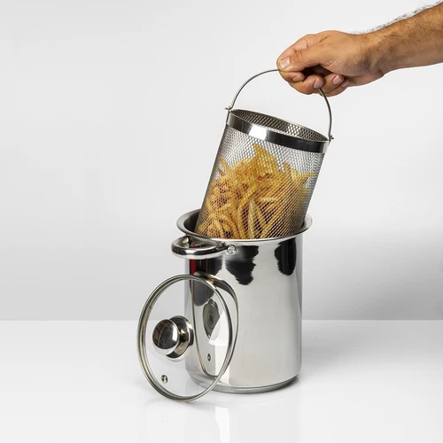 Panela multifuncional com cesto e cozedor de fiambre - 14