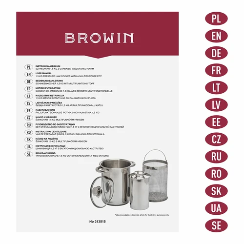 Panela multifuncional com cesto e cozedor de fiambre - 12