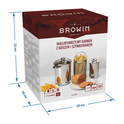 Panela multifuncional com cesto e cozedor de fiambre - 11