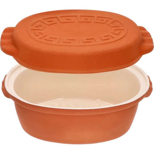 Panela romana vidrada 4,5 L (meandros) - 3