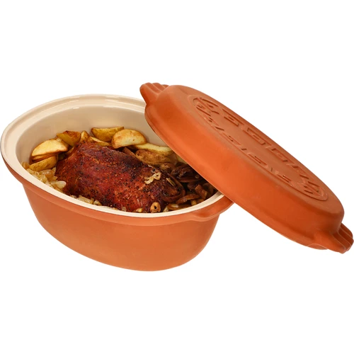 Panela romana vidrada 4,5 L (meandros) - 10