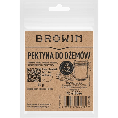 Pectina para geleias - cítrica amidada para gelificação, 20 g  - 1 