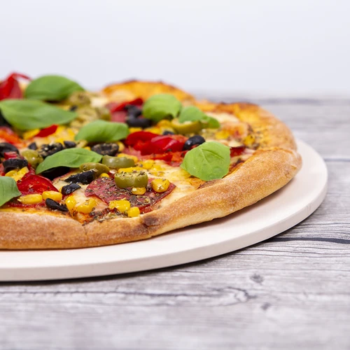 Pedra de pizza redonda, feita de cordierita, diâmetro 33 cm - 19