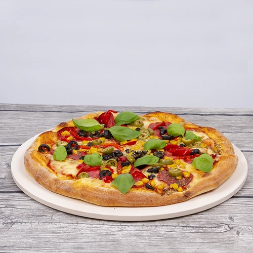Pedra de pizza redonda, feita de cordierita, diâmetro 33 cm - 18