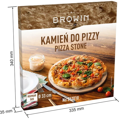 Pedra de pizza redonda, feita de cordierita, diâmetro 33 cm - 8
