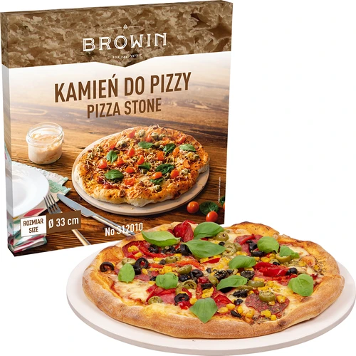 Pedra de pizza redonda, feita de cordierita, diâmetro 33 cm - 6