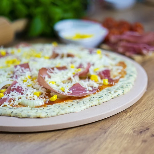 Pedra de pizza redonda, feita de cordierita, diâmetro 33 cm - 9