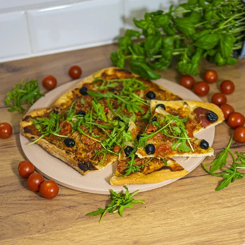 Pedra de pizza redonda, feita de cordierita, diâmetro 33 cm - 12