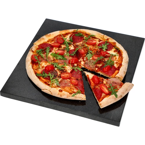 Pedra para pizza em granito retangular 37 x 35 cm